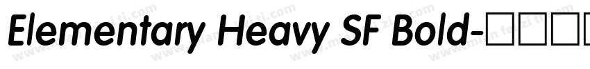 Elementary Heavy SF Bold字体转换